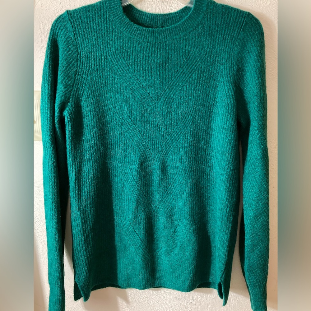 Loft Textured Green Sweater NWT Size Small